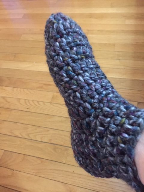 Free Slipper Socks Crochet Pattern, The Warmest Feet Ever Slipper