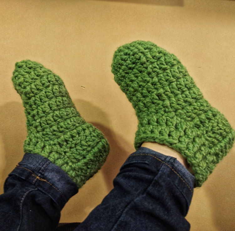 Free Slipper Socks Crochet Pattern, The Warmest Feet Ever Slipper Socks ...