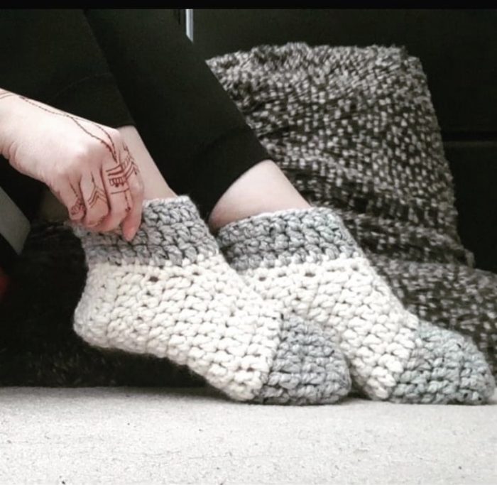 Free Slipper Socks Crochet Pattern, The Warmest Feet Ever Slipper Socks ...