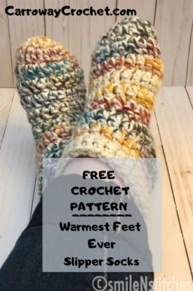 Free Slipper Socks Crochet Pattern, The Warmest Feet Ever Slipper Socks ...