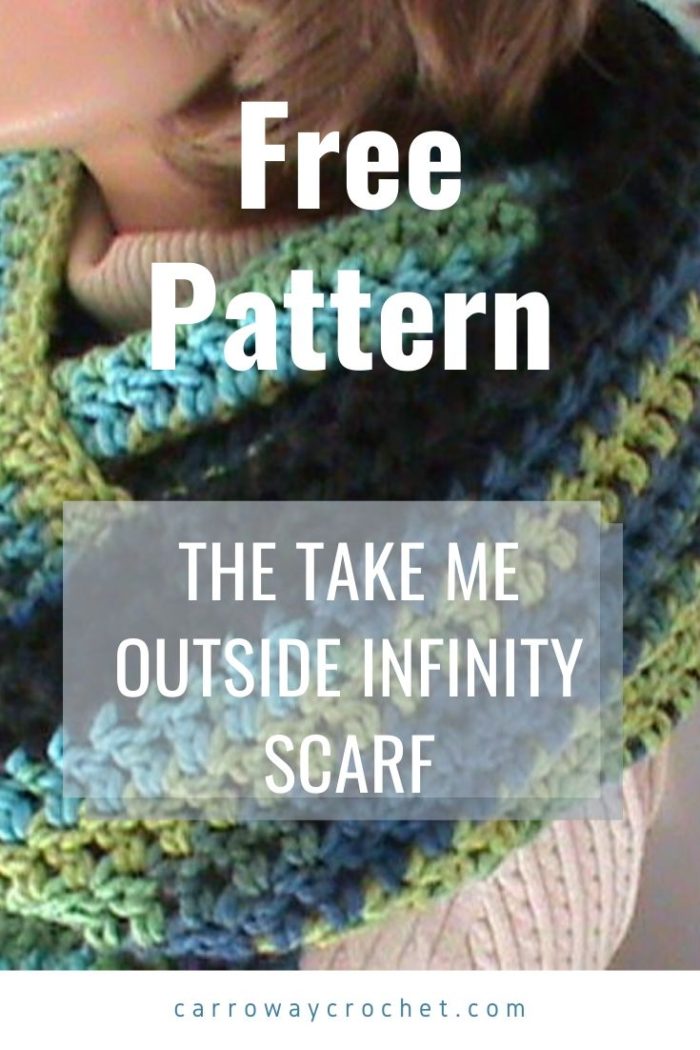 Free Pattern Take Me Outside Infinity Scarf Crochet Pattern