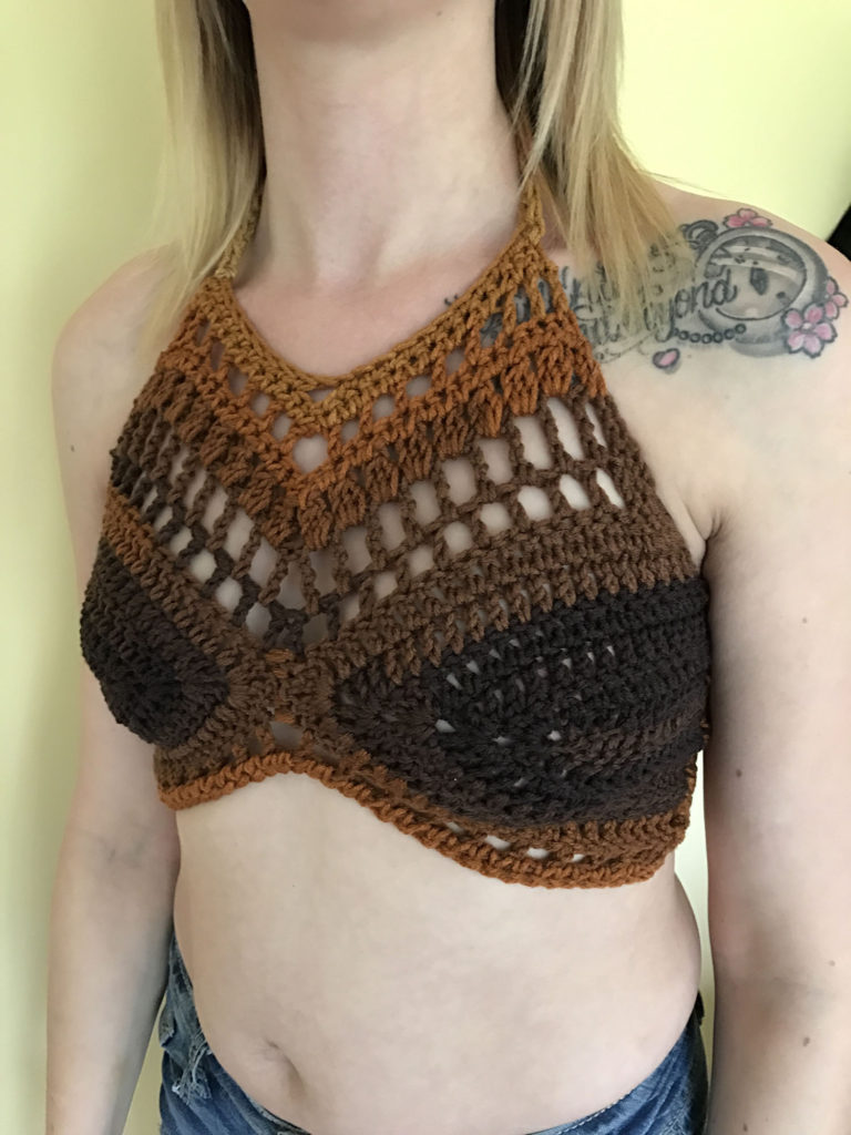Crochet Bralette Pattern: The “Earth Mother” Bralette Crop Top