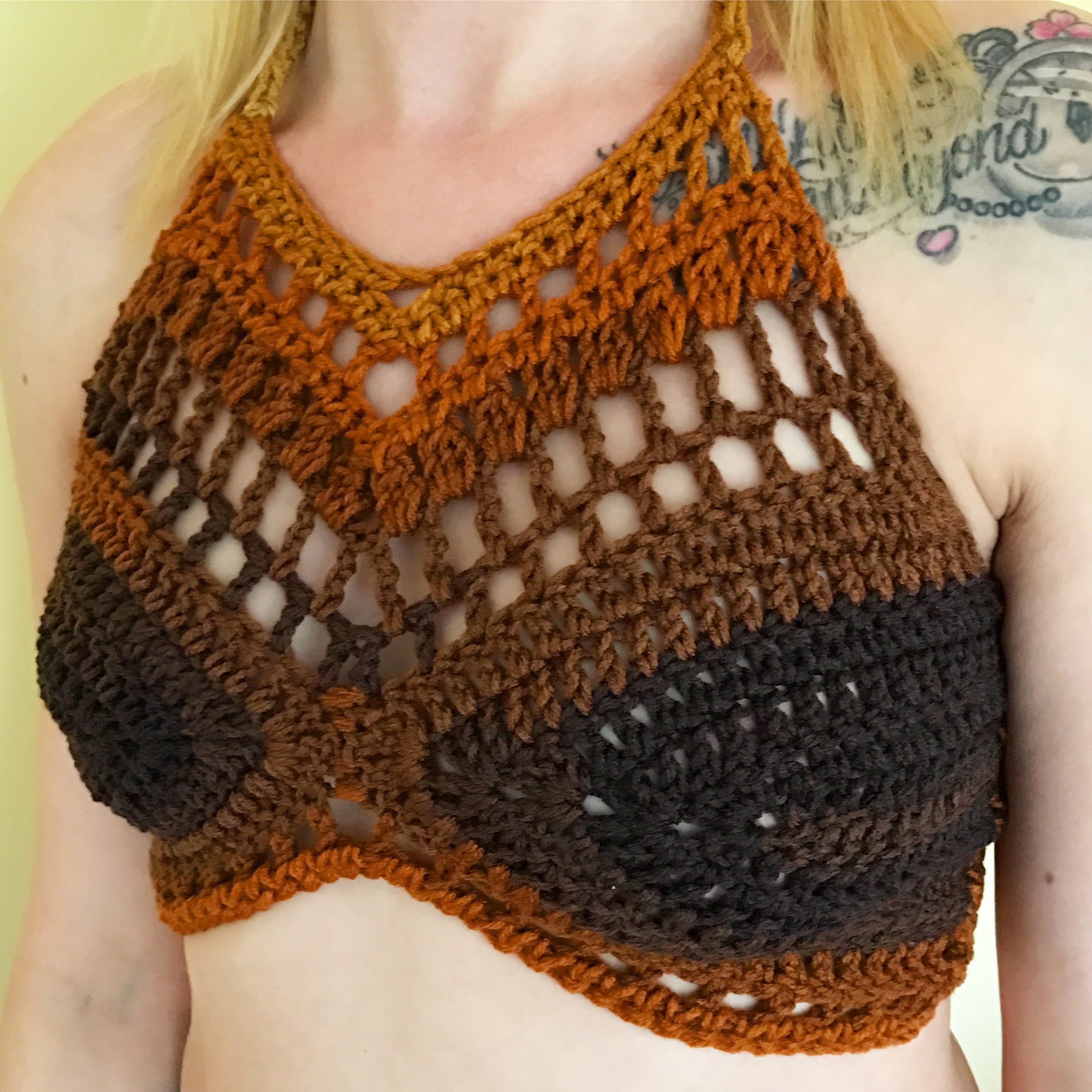 Ribbed Bralette pattern by What About Yarn