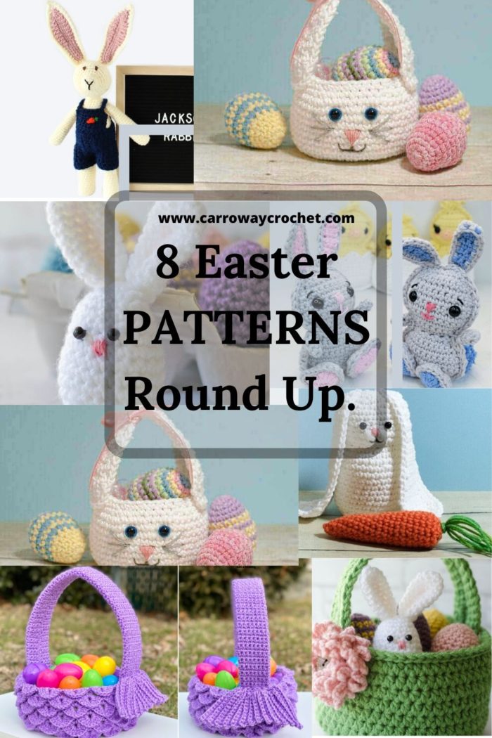 Free Easter Crochet Patterns Round Up - Carroway Crochet Easter Crochet Patterns. Eight Free Easter Crochet Patterns gathered together in this great free pattern round up. % %