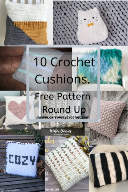 Ten Crochet Cushions: A Free Pattern Round Up - Carroway Crochet Ten ...