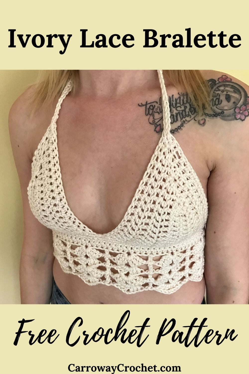 How to crochet a right bra cup to a bikini top (Tutorial Video)