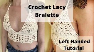 Crochet Lace Bralette - Black *Small & XL*