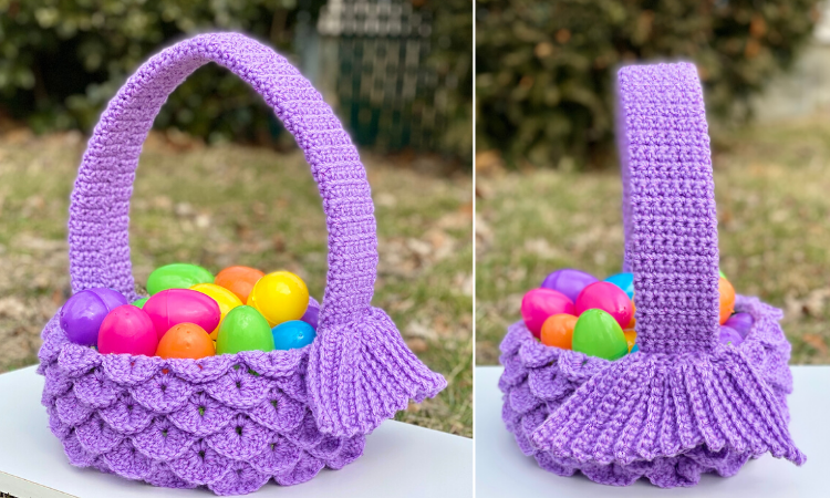 Easter Crochet Patterns, mermaid easter basket