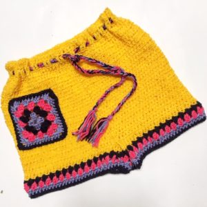 Retro Hippy Shorts - Carroway Crochet