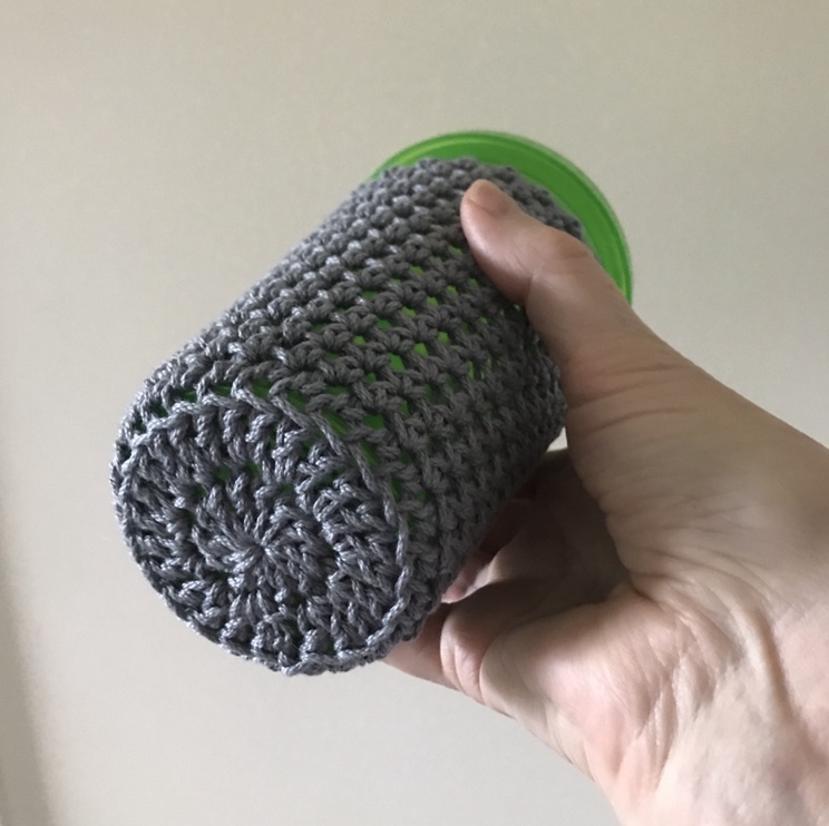 Simple Crochet Cup Cozy with Bottom - The Rainer Cozy - Pretty