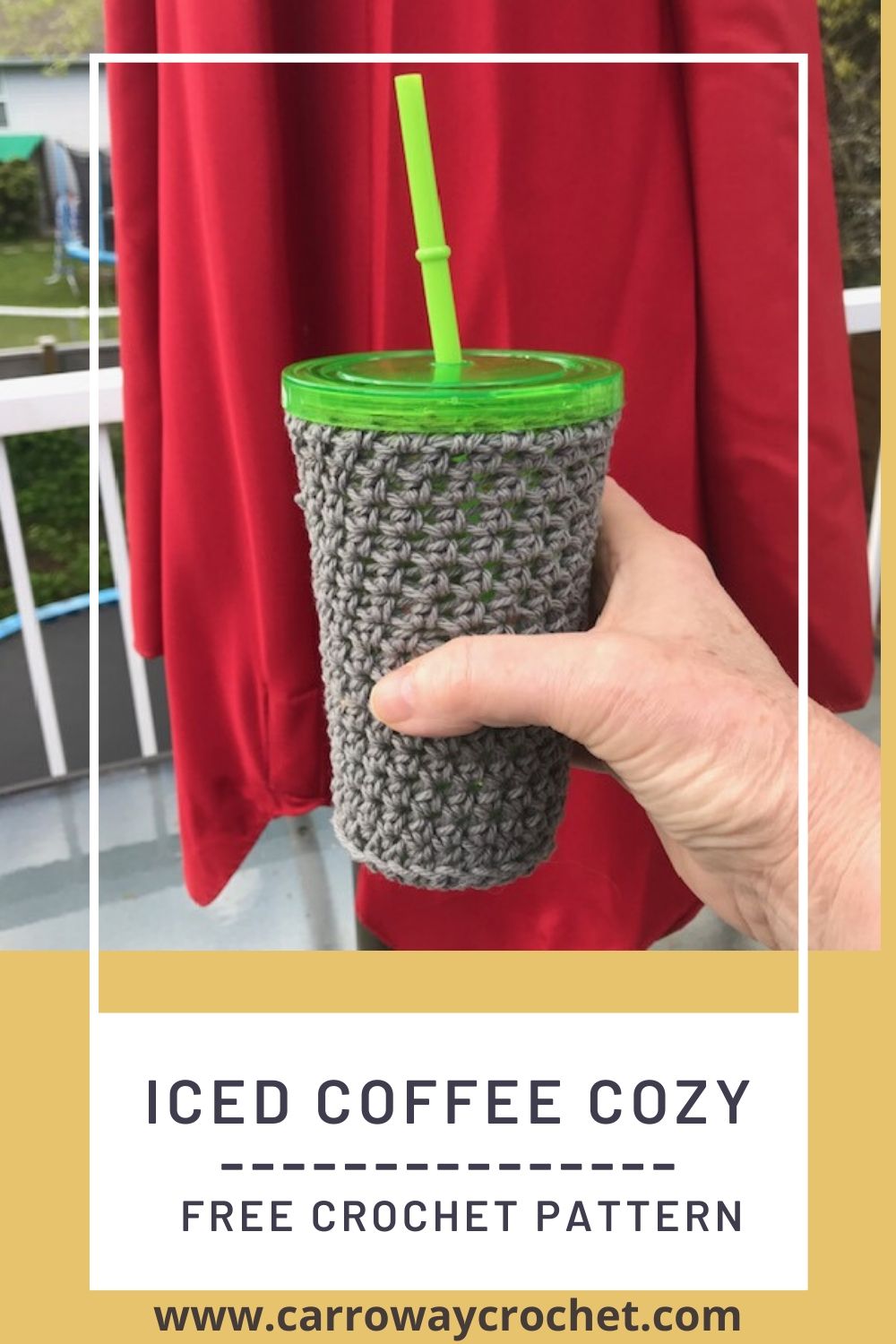 Crochet Crown Cup Cozy Free Pattern - Crochet For You