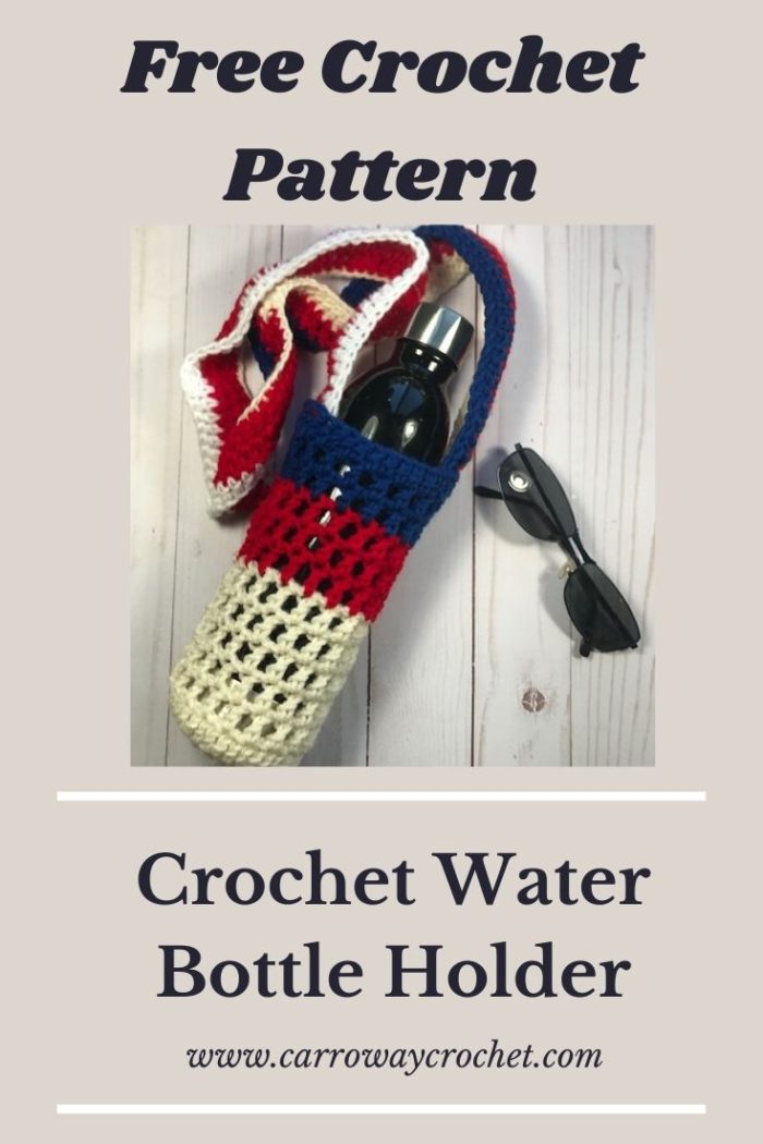 Crochet Water Bottle Holder: Free Pattern - Carroway Crochet