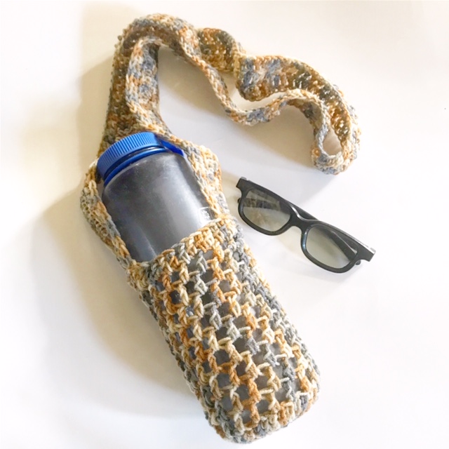 crochet water bottle holder