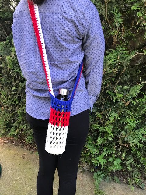 crochet water bottle holder