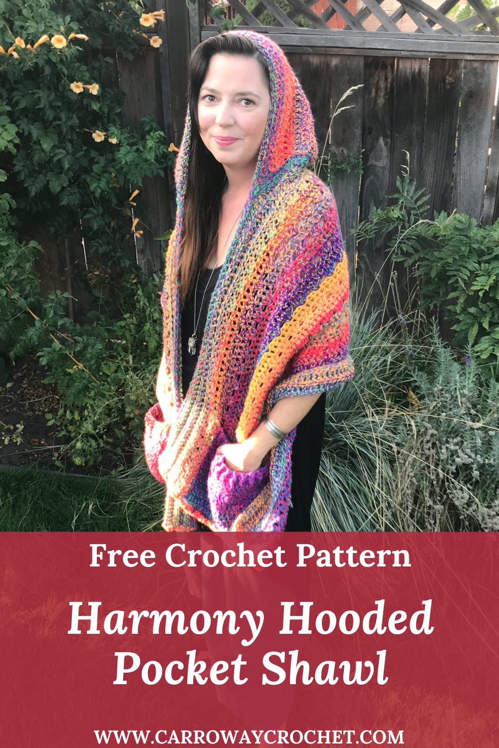 hooded pocket shawl