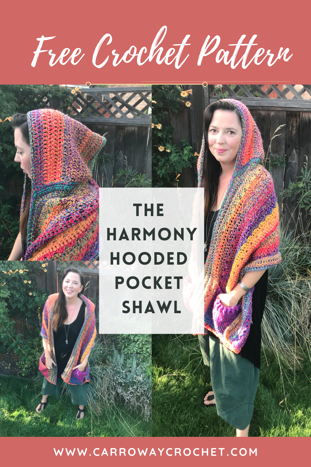hooded pocket shawl