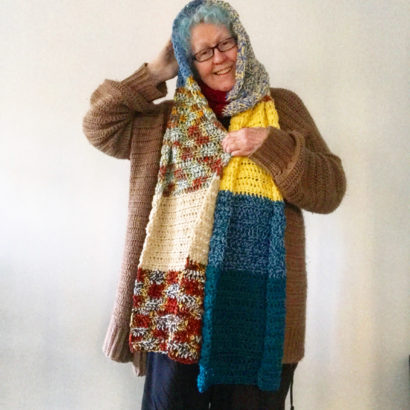 Easy Super Scrappy Scarf: Free Crochet Pattern. - Carroway Crochet