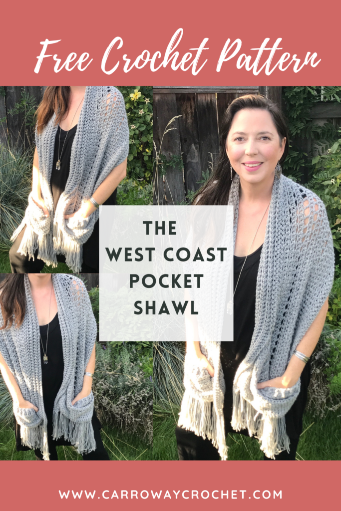 The West Coast Pocket Shawl: FREE Pattern - Carroway Crochet