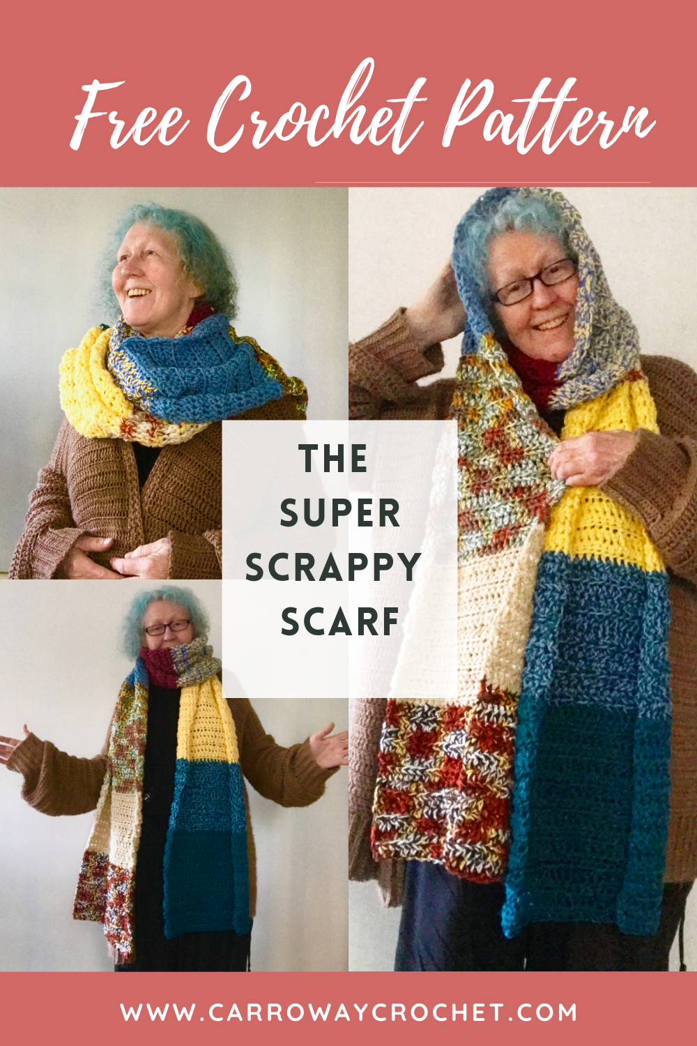 easy super scrappy scarf