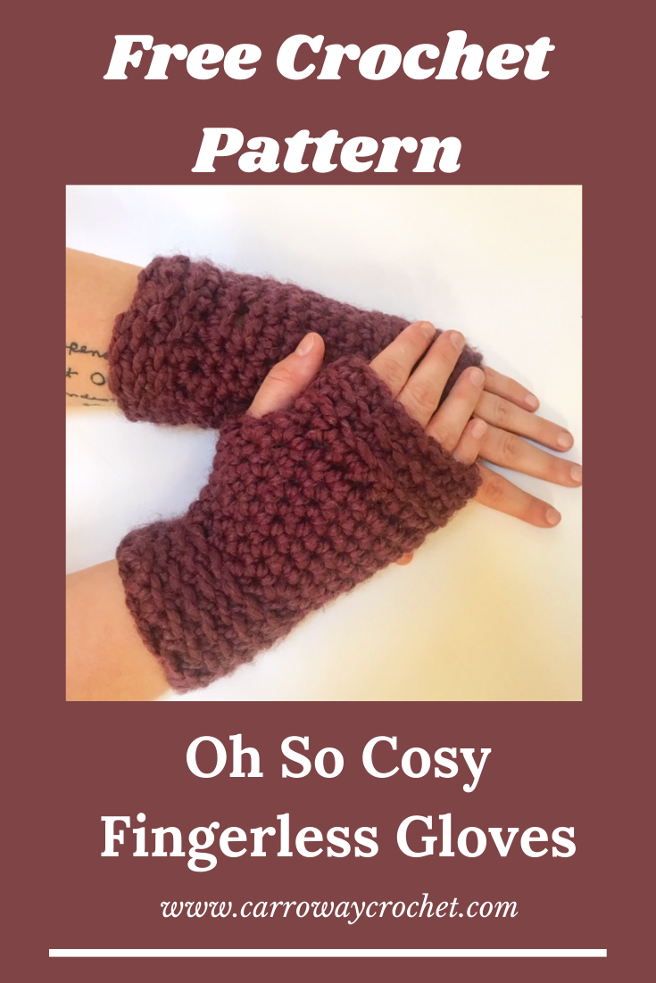 Cosy Fingerless Gloves free pattern