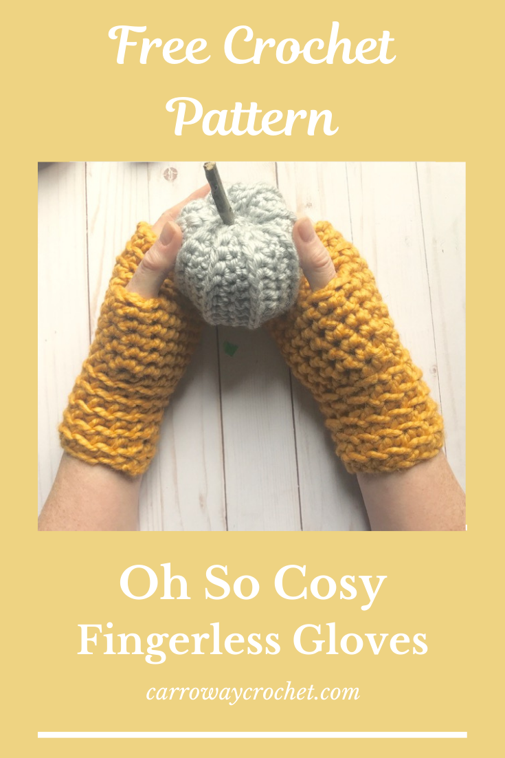 Cosy Fingerless Gloves free pattern