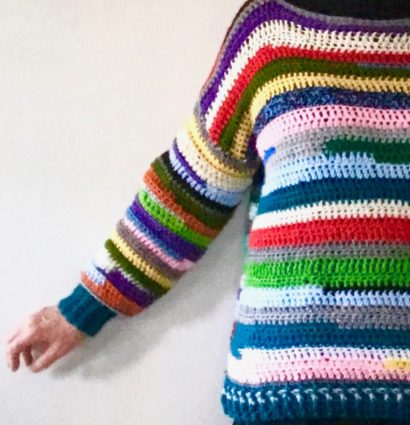 The Happy Scrappy Sweater. - Carroway Crochet