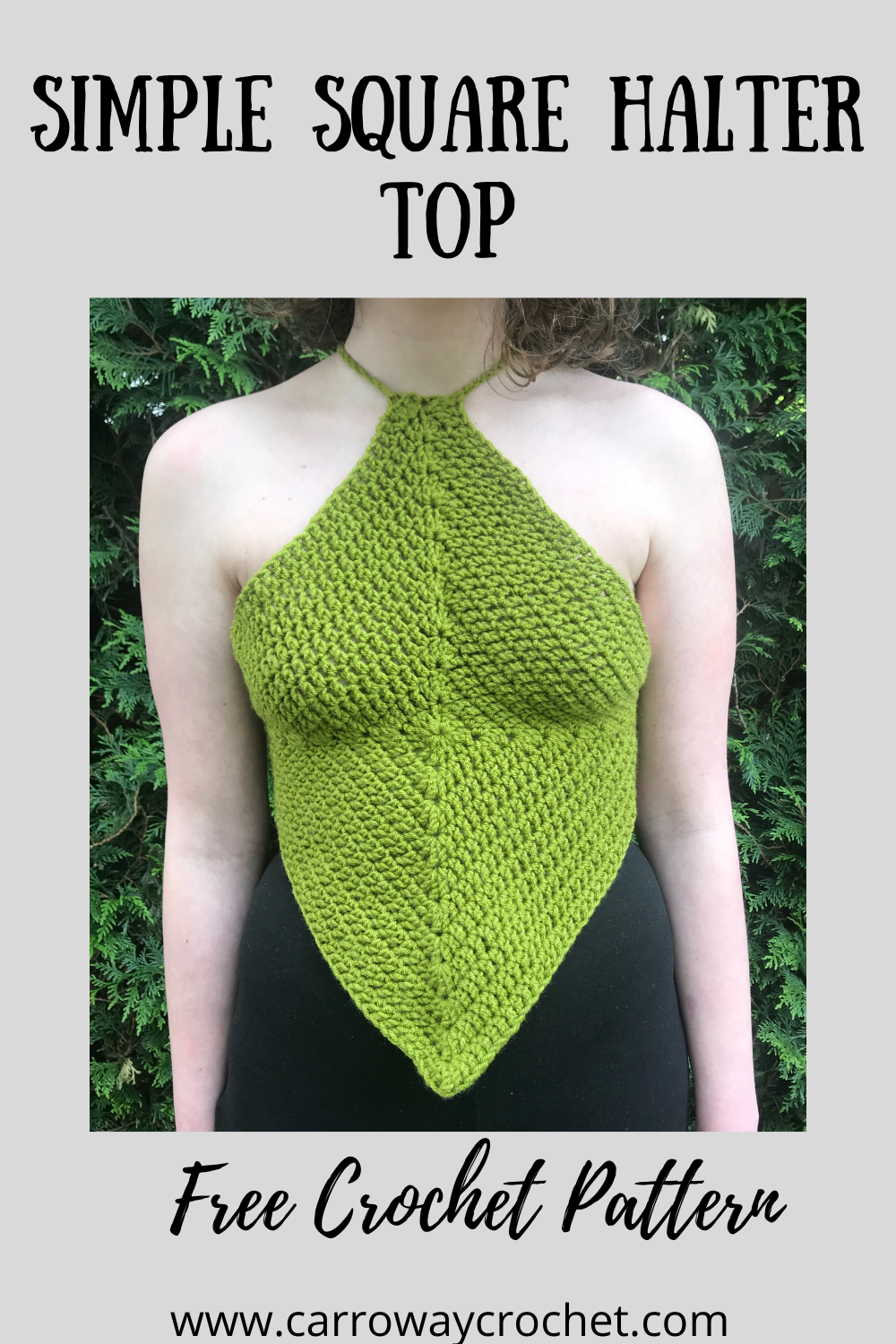 Beginner Knit Halter Top Easy Knitting Pattern