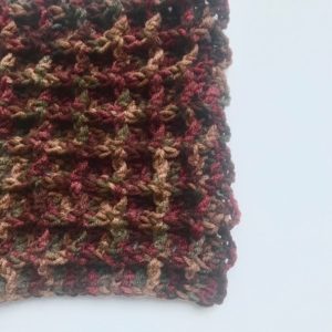 Fall Waffle Stitch Crochet Square - Carroway Crochet