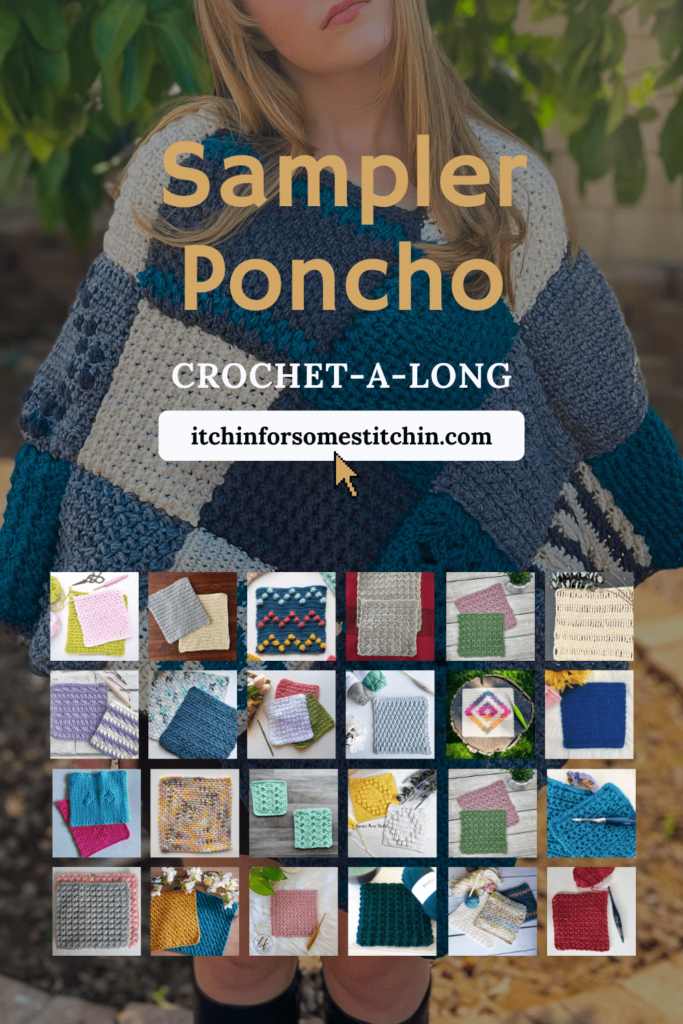 Crochet blanket stitch square 