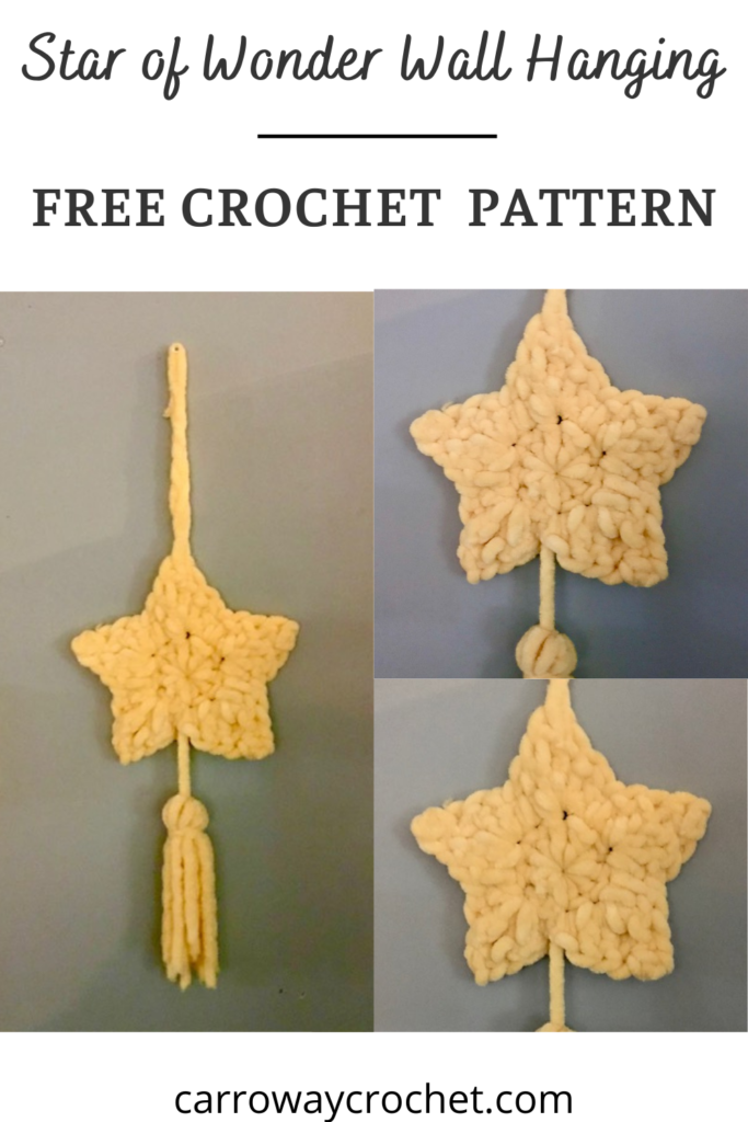 Crochet Star Wall Hanging
