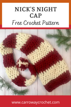 Stocking Night Cap: Free Crochet Pattern - Carroway Crochet