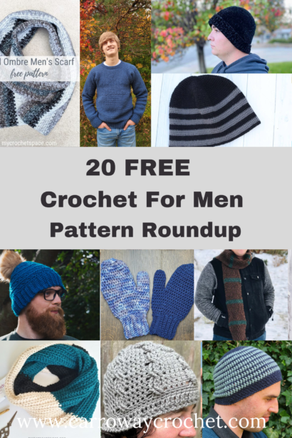 20 Free Men’s Crochet Patterns - Carroway Crochet