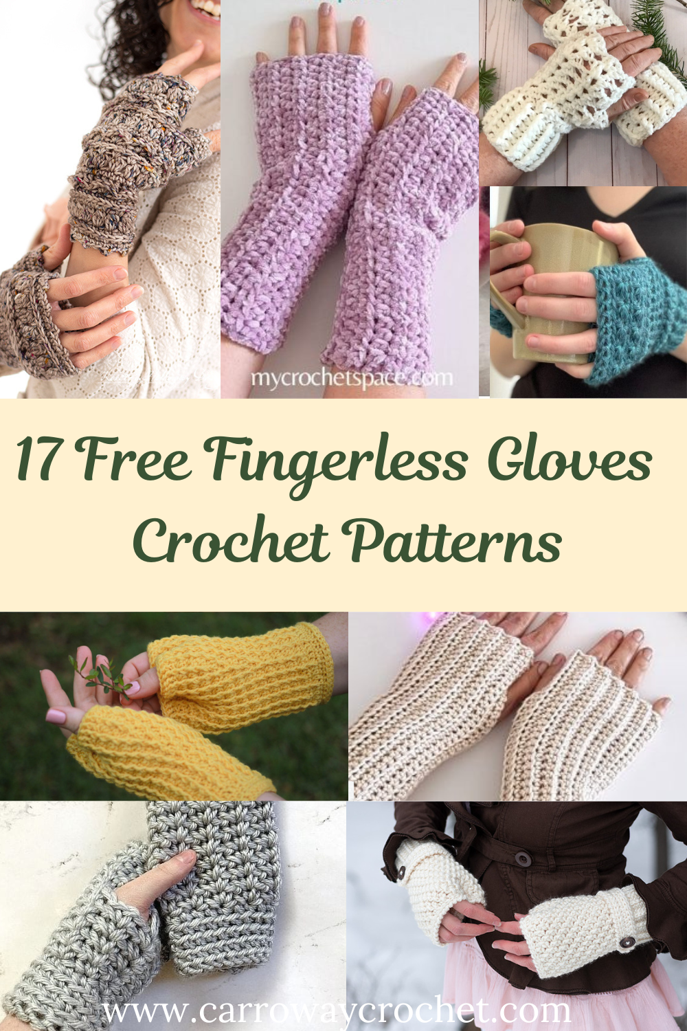 Free, Easy, Simple Crochet Fingerless Gloves Pattern - Simply Hooked by  Janet