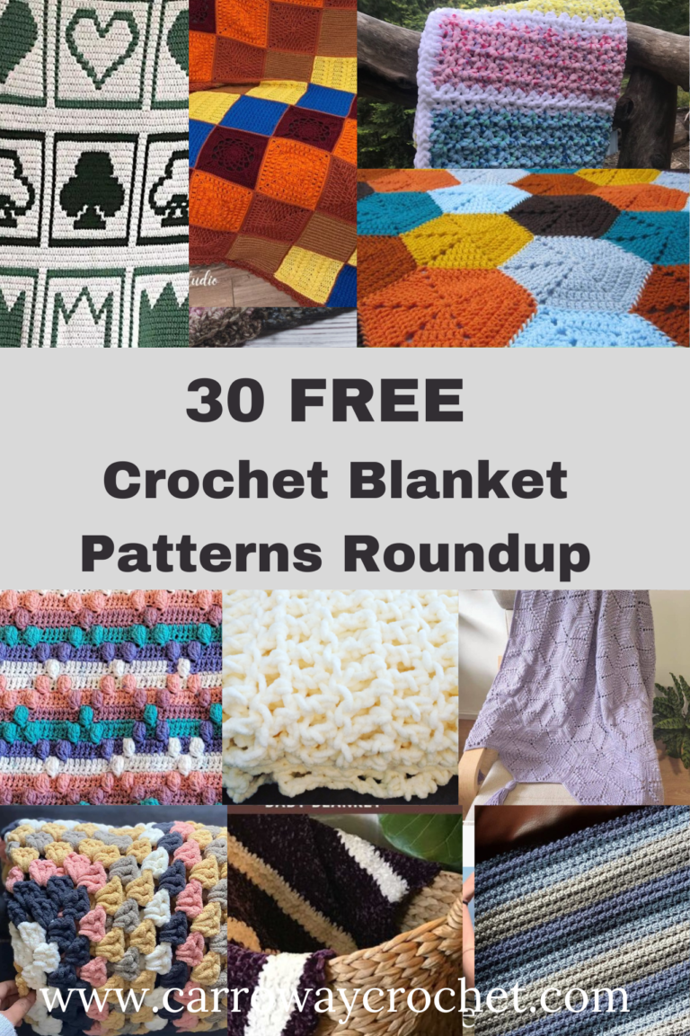 30 Free Blanket Patterns - Carroway Crochet