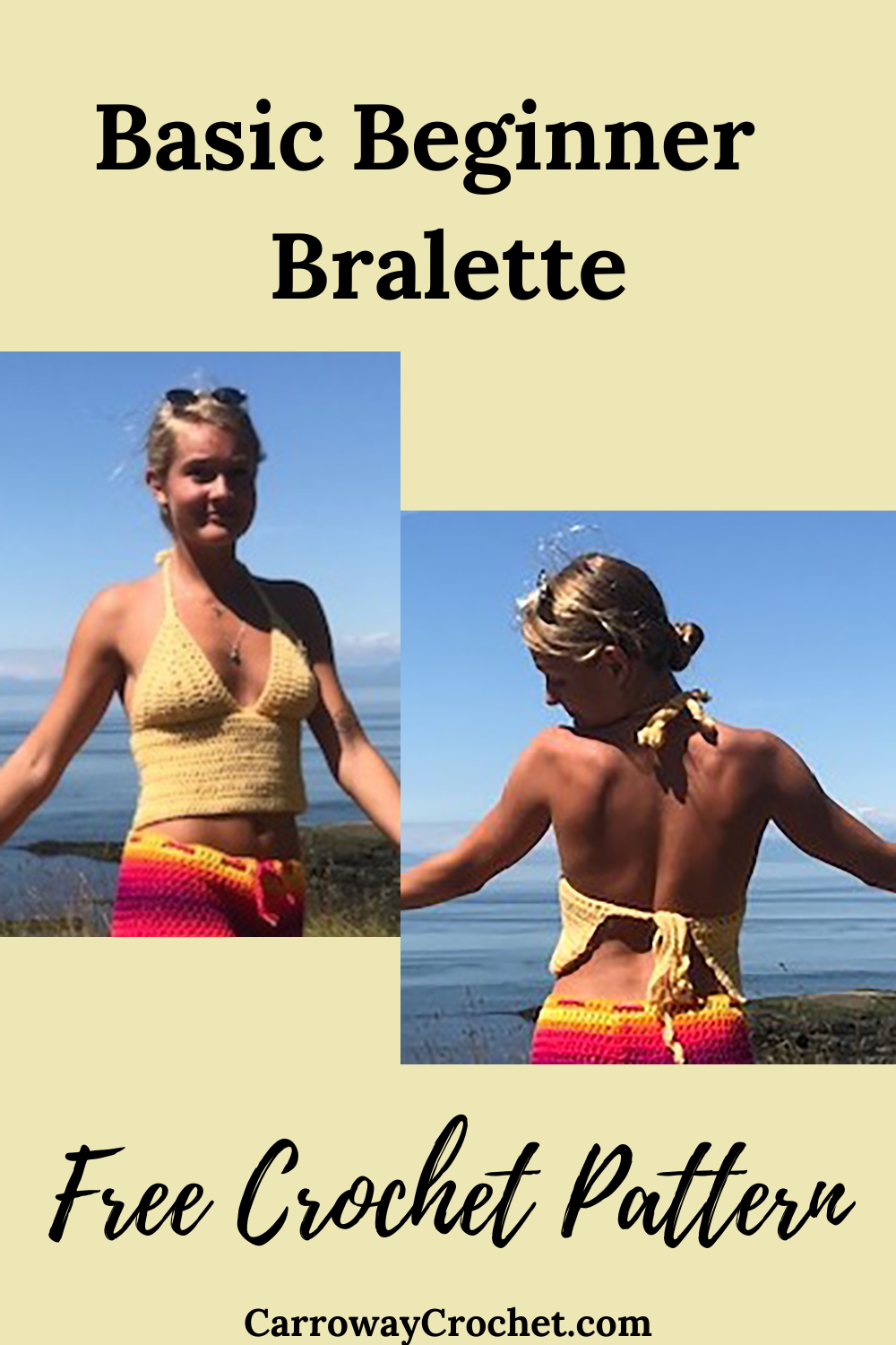 How to crochet bralette top for beginner. - Free Crochet Patterns for  beginner.