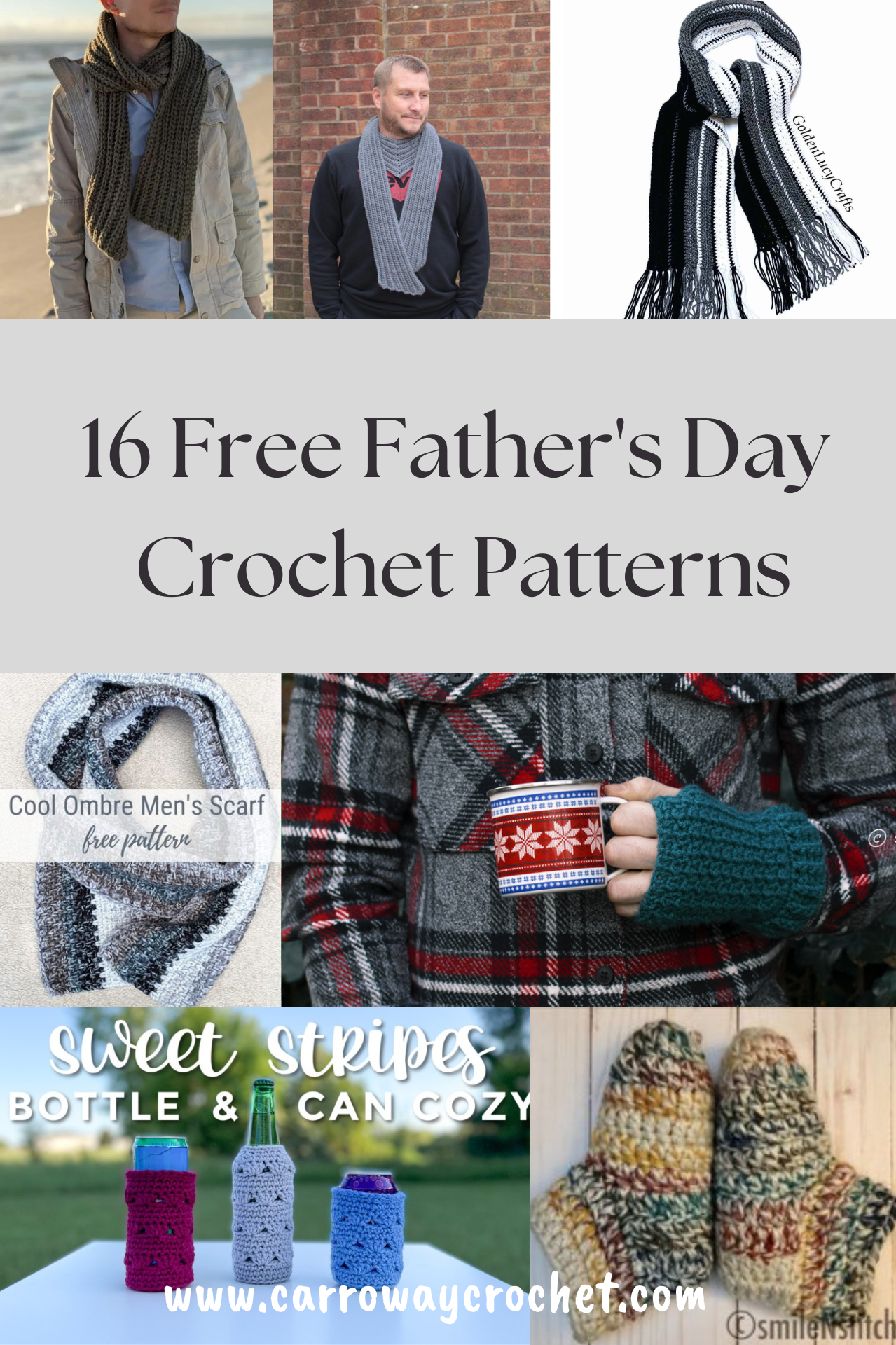 Free Pattern Round-Up: Father's Day Crochet Projects - YARNutopia & More  YARNutopia & More