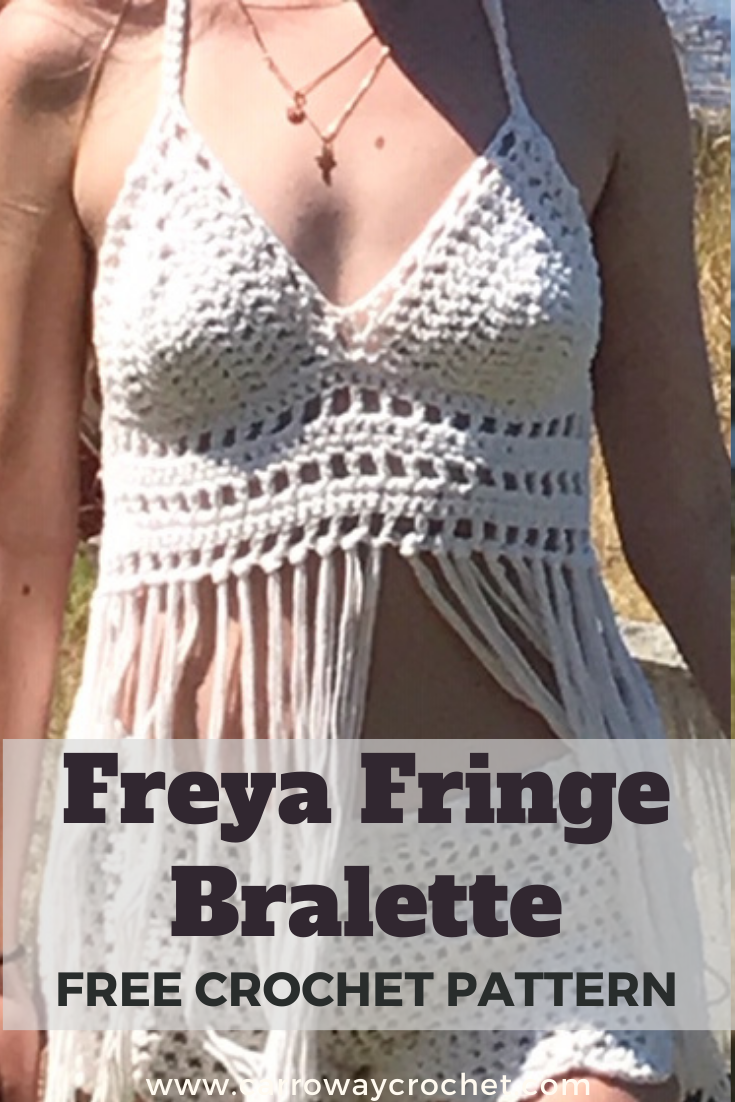 Free Crochet Bralette Pattern: The Freya Fringe Bralette - Carroway Crochet