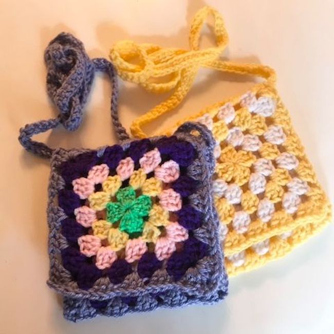 Free Granny Square Bag Pattern - Carroway Crochet