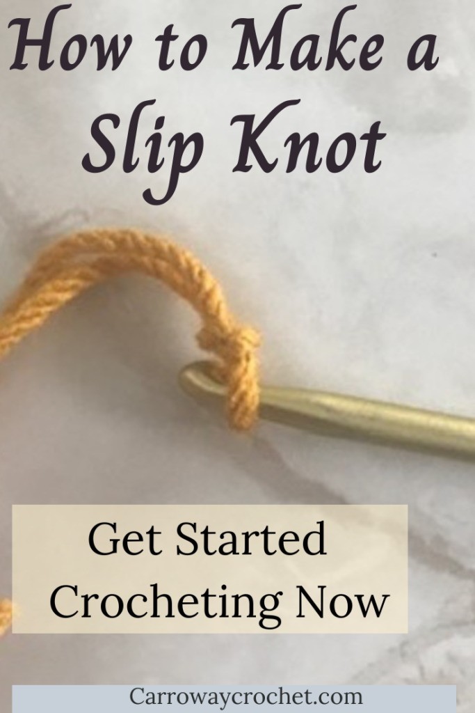 How To Make A Slip Knot for Crochet