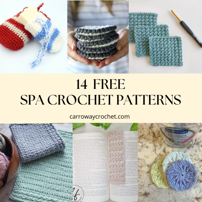 free crochet spa patterns