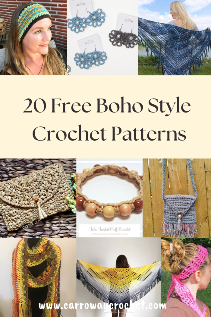 BOHO & HIPPIE crochet ideas with free patterns (beginner friendly) 