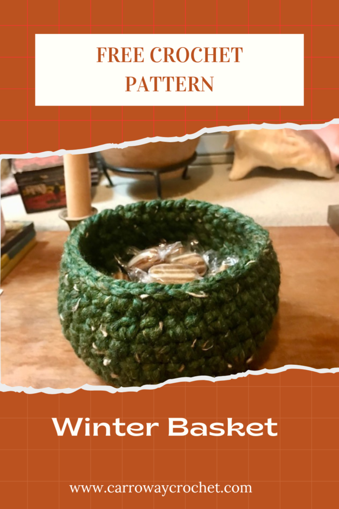 Winter Basket Free Crochet Pattern