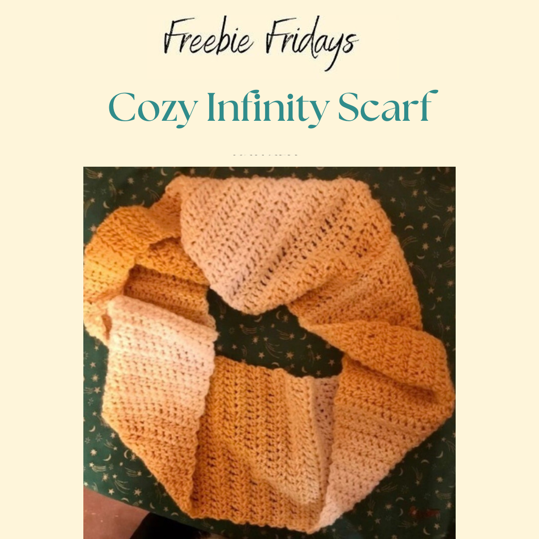 Cozy Infinity Scarf Free Crochet Pattern - Carroway Crochet
