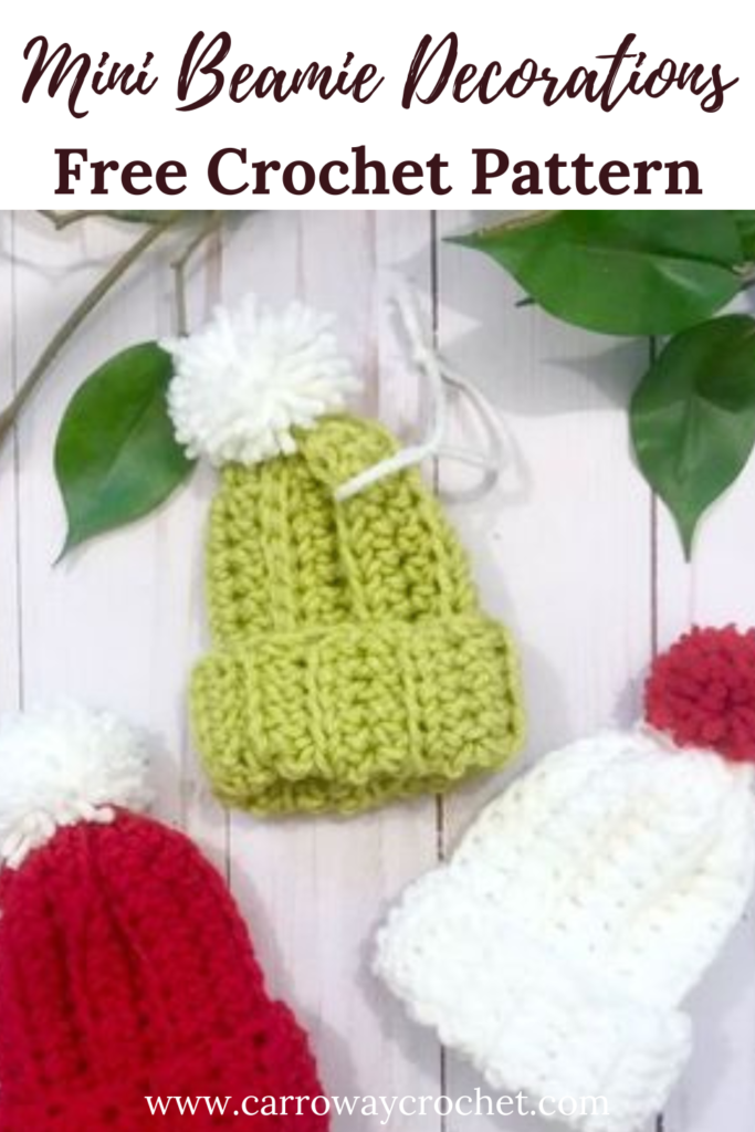 Mini Beanies Free Crochet Pattern