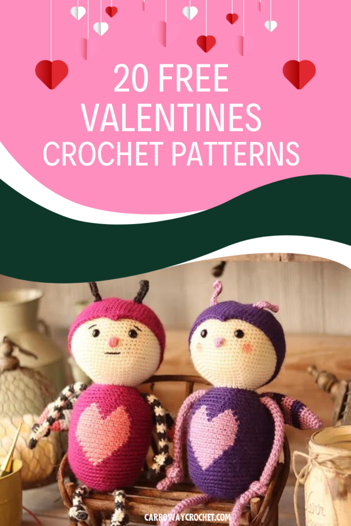 20 Free Valentine's Crochet  Patterns Roundup