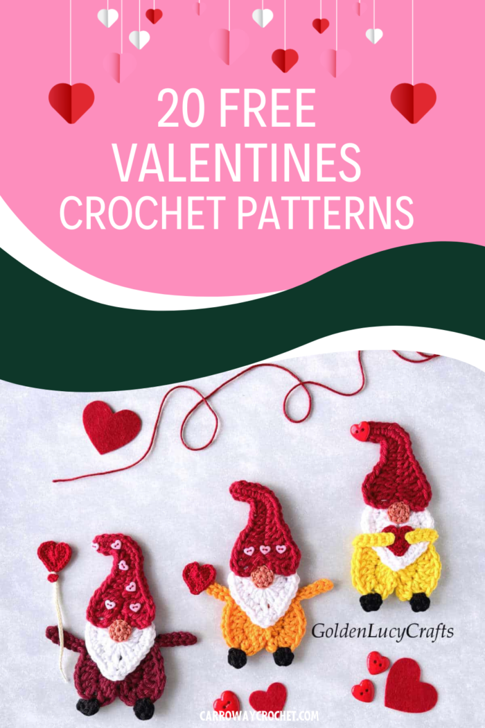 20 Free Valentines Crochet Patterns