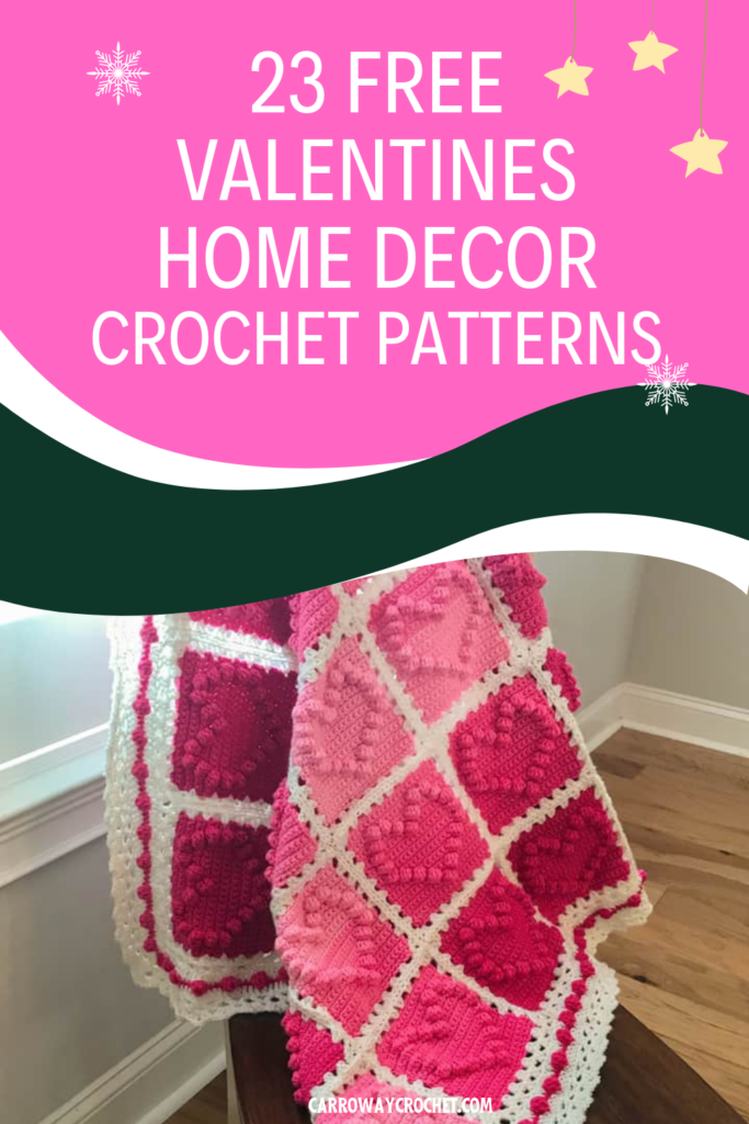 23 Free Valentine's  Home Decor crochet patterns