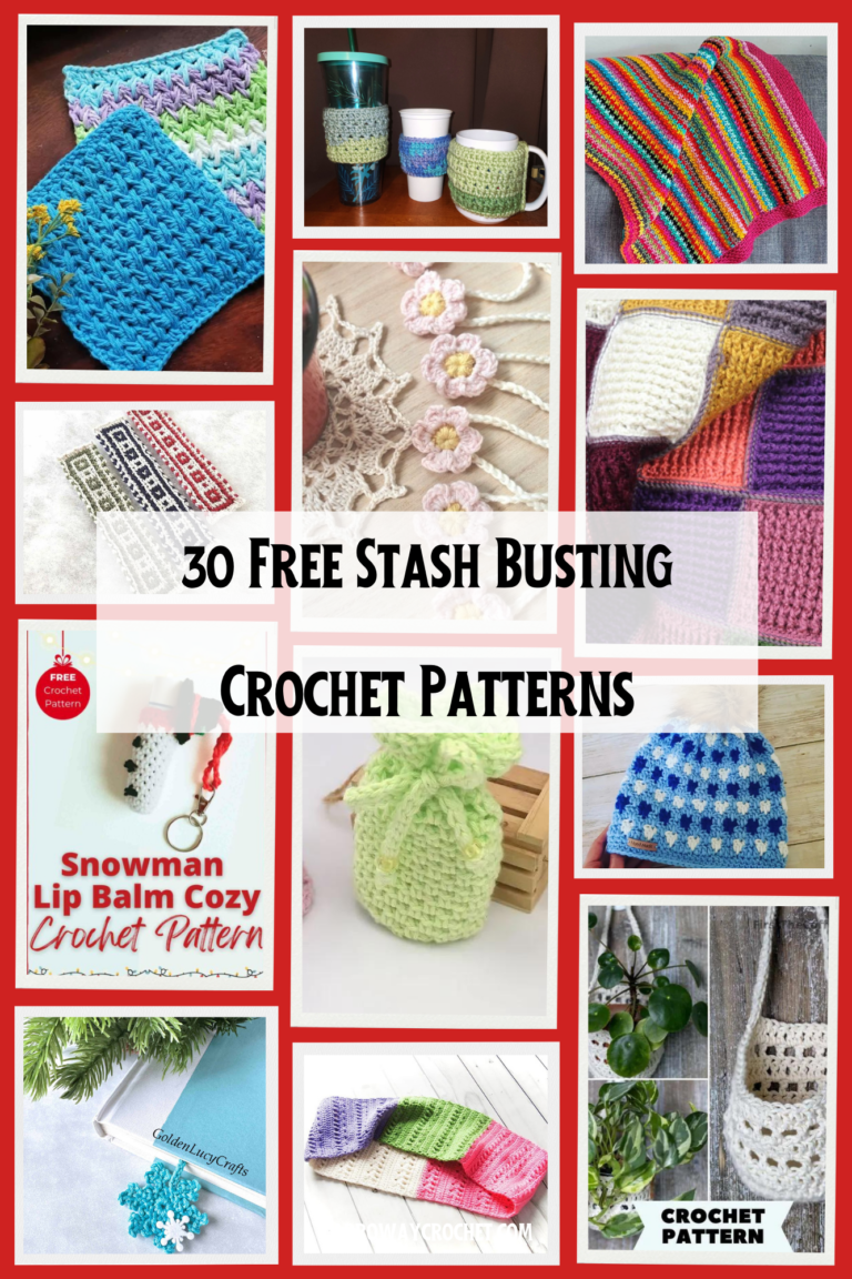 30 Free Stash Busting Crochet Patterns - Carroway Crochet