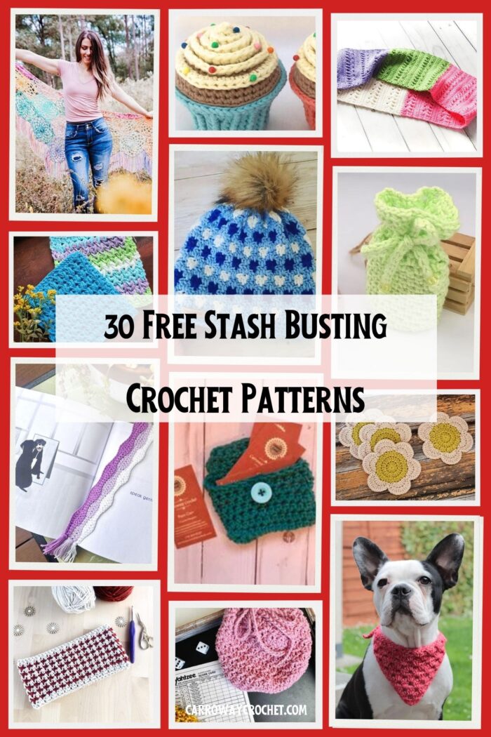 30 Free Stash Busting Crochet Patterns - Carroway Crochet