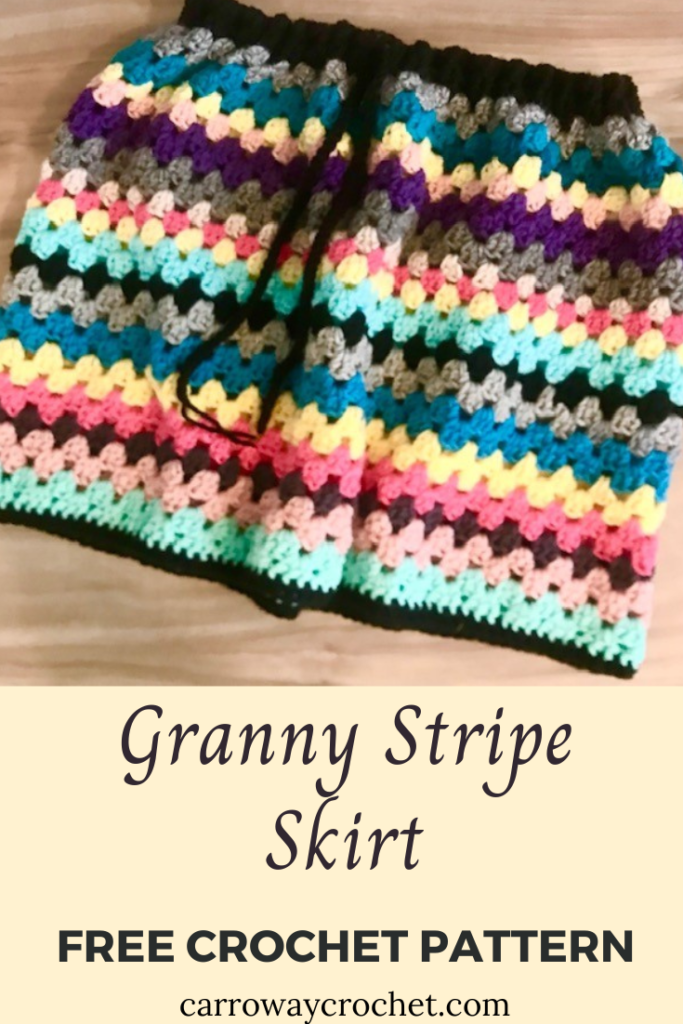 Granny Stripe Skirt Free Crochet Pattern How to Crochet a Granny Stripe ...